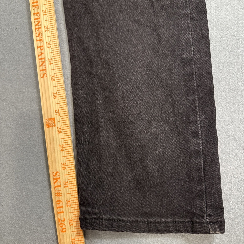 JEANS STRAIGHT Levi's 505 MENS 38X34 Regular Black Wash STRETCH - Picture 3 of 8